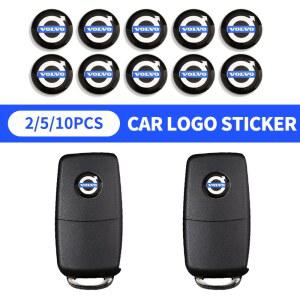 호환 14mm 자동차 로고 스타일링 리모컨 키 스티커 볼보 XC40 XC60 XC90 V40 V60 S60 V50 V90 S80 C40 V70 XC70 C30 C70 R디자인용