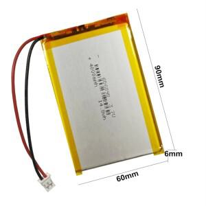 1-10PCS 3.7V 4000mAh 606090 충전식 리포 배터리 PH 2.0mm 2Pin 커넥터 MP3 GPS 블루투스 스피커 호환 파