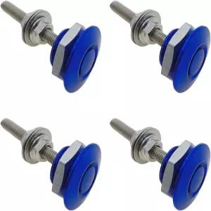 ZYHW 4Pcs 퀵 래치 후드 핀 범용 알루미늄 릴리스 잠금 범퍼 또는 DIY용 번호판 클립 블루