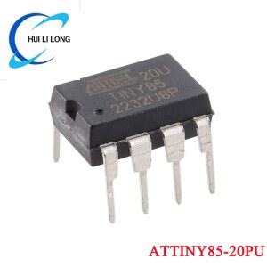 호환 ATtiny85-20PU DIP-8 ATTINY85 DIP8 85-20PU ATTINY85-20 20U TINY85 DIP 8 비트 AVR 컨트롤러 칩 IC 새로운 원본