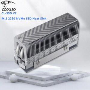 그래픽카드써멀패드 COOLLEO 2280 SSD 방열판 2개 히트파이프 패드 8WMK 쿨러 14