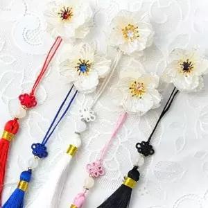 전통 자개 꽃 노리개 DIY키트 매듭 한복 노리개 만들기 수제