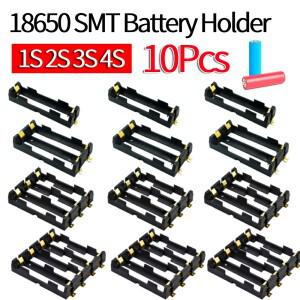 10Pcs 18650 SMT 배터리 홀더 청동 핀이 1X 2X 3X 4X 클립 보관 케이스 충전식 상자 보조베터리