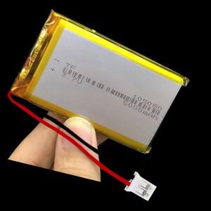 1-10PCS 3.7V 5000mAh 105080 충전식 배터리 JST-PH 2Pin 2.0mm 대시캠 GPS 아이팟 패드 MID PSP 파워 뱅크