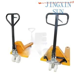 2000Kg 수동 팔레트 트럭 중량 지게차 창고 장비 강화 포크