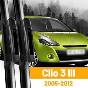 Renault Clio 3 III Hatchback 전면 와이퍼 블레이드 2005-2012 2007 앞 유리 창 액세서리 24 