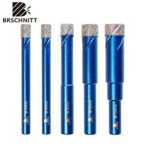 BRSCHNITT-드라이 드릴 비트 세트 도자기 타일 세라믹 스톤 화강암용 라운드 샹크 팩당 5개 6/8/10/12/14mm
