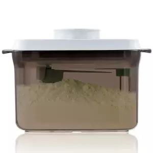 가정용 투르데우스 분유 용기 - 여행용 1000ml 밀폐 저장 스크레이퍼가 포함된 디스펜서 11OZ 0.66LB 300g