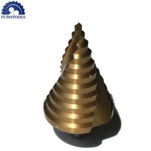 HSS4341 제작 6-55/6-60/6-65mm 스파이럴 플루트 스텝 드릴 비트 코어 비트 콘 세트 홀 커터 금속 철제 구멍 드릴 판매 가격