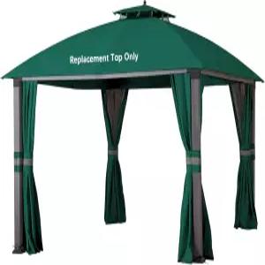 이글 브룩 가제보 모델 A101007600 A101007603 A101007604를 위한 JANCANOPY 10X12 교체 탑 포레스트 그린