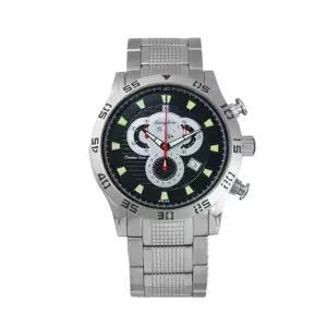 킹덤 스위스 크로노그래프 남성 선물 명품  예물 고급 원형 메탈 손목 시계 / KD4090W  / 지름 46mm
