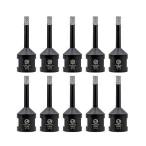 FOCSTOL 5pcs 세트 직경 6/8/10mm 다이아몬드 드릴 코어 비트 타일 구멍 톱 드릴 타일 세라믹 대리석 화강암 M14 스레드 코어 비트