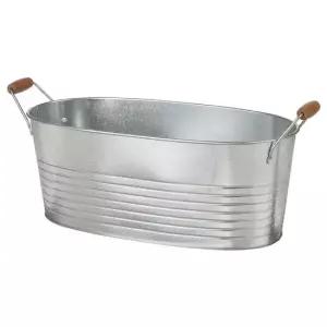 이케아 KORKGRAN 코르크그란 화분 27x58cm 실내외겸용 버킷화분 원통화분 손잡이화분