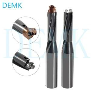 크라운 고속 비트 10-25.8mm 1.5-5D CNC 폭력적인 구멍 가공 인덱서블 내부 냉각 세이버 치아 드릴 대체 U 드릴
