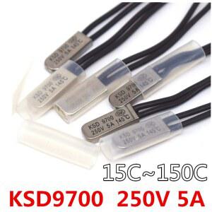 호환 KSD9700 5A 250V 15C 35C 55C 60C 75C 80C 85C 90C 95C 100C 115C 120C 155C 온도 조절기 열 보호기 퓨즈 온도 스위치