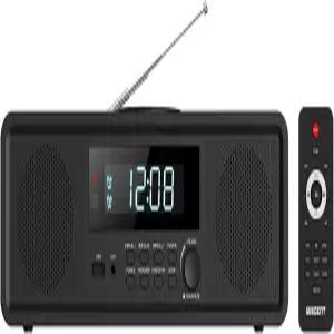 WISCENT 홈 스테레오 시스템 CD 플레이어 FM 라디오 블루투스 USB MP3 AUX 디지털 듀얼 알람 시계