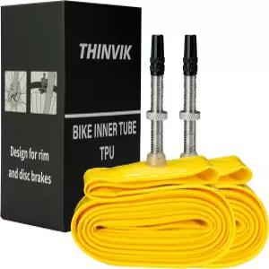 로드 바이크 MTB 자갈 자전거 타이어 700cc x 18-32 33-50c 29 27.5 튜브 45MM 프레스타 밸브 길이 - 2 PCS