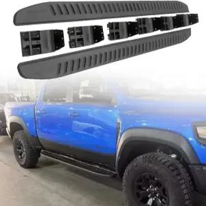 고정된 2PCS 러닝 보드 사이드 스텝 페달 너프 바 2022년 Dodge RAM 1500 TRX 액세서리 및 브래킷 장착 시