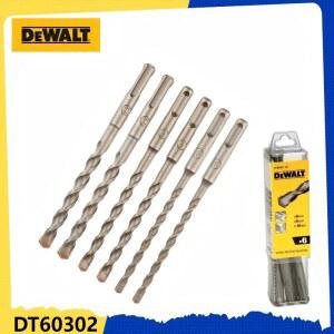 DEWALT DT60302 SDS Plus 드릴 비트 6피스 세트(6/8/10mm) - 미끄럼 방지, 전기 해머 호환 - 콘크리트/벽 드릴링용