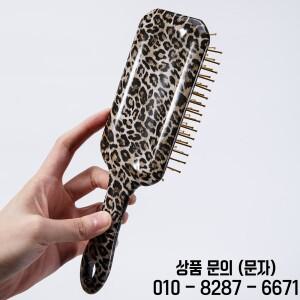 완메이 신상 레오파드 프린트 박스형 에어백 빗 헤어 마사지 두피 각질 제거 및 정전기 방지 살롱 스파 스