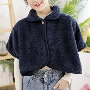 후드 여성 극세사 담요 집업 여성 겨울 블랭킷 보온 사무실
