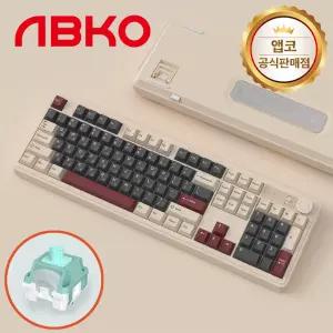 앱코 AF108PRO ABKO x SOAI 콜라보 3모드 기계식 키보드 와인그레이 저소음 너울축