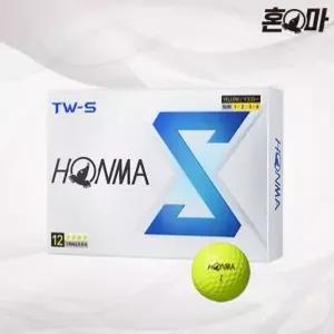 혼마 2024년 TW-S(3피스) 우레탄 골프공 - 옐로우 (병행)