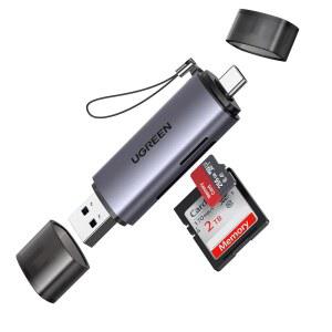 UGREEN SD 카드 리더 USB C 3.0 Micro 2 in 1 메모리 MicroSD SDHC SDXC PC 컴퓨터 맥북호환 노트북 아이폰호환 17 16 15 Pro / Max와 호환됨