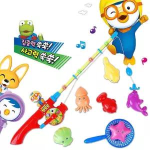 뽀로로 주제곡 낚싯대 목욕놀이 장난감 감성발달 어린이날선물 유아완구 물고기