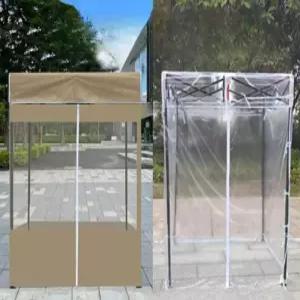 임시대기 투명 방한 텐트 실내외 겸용 겨울 보온 방풍 먼지차단 천막 야외 행사용 햇빛온실