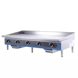 60인치 레스토랑 주방 장비 CE 가스 그리들 평판 BBQ 그릴