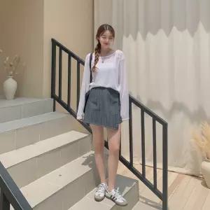 [옷자락] 여성 여유핏 시스루 썸머 니트 비침 망사