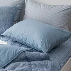 베겟잎 간절기 베개커버 50x70cm 블루 베개솜별매 베개솜커버 침구세트