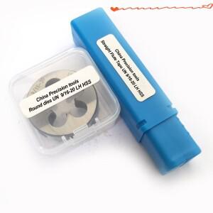 2pcs HSS 통합 나사 탭 및 다이 세트 UNF9/16 왼손 스트레이트 플루트  절삭 공구
