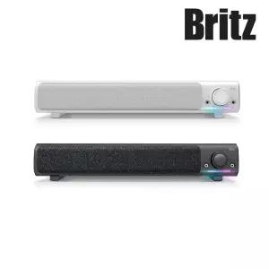 브리츠 BZ-SL9 스피커 사운드바 컴퓨터 데스크탑 PC 모니터 게이밍 매장용 PC방 유선 USB (화이트)