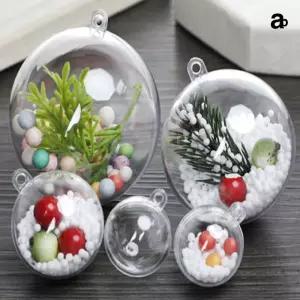 투명 플라스틱 캡슐 뽑기볼 통 공 할로윈 파티 추첨 9CM