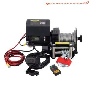 12V/24V 1500LB DC 전기 윈치 와이어 로프 (비치 버기용)