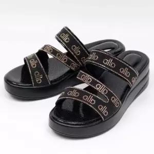 [제이시]제이시 굽높은 소가죽 푹신한 통굽 슬리퍼 5cm S188