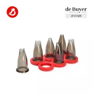 드부이에 카페 디저트 짤주머니 지오메트릭 트라이탄 깍지 6종 세트