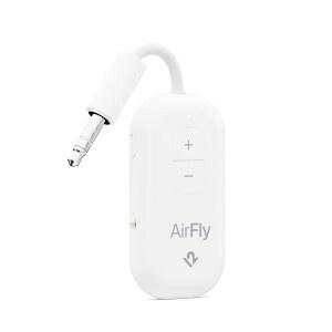AirFly Pro 2 u2013 블루투스 어댑터 페어 에어팟 또는 무선 헤드폰 3.5mm AUX 송신기 및 수신기 자동차 보트 TV 기타 여행 필수품 흰색