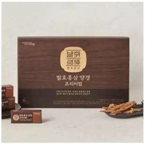 한국야쿠르트 발휘 발효홍삼양갱 프리미엄 (40g X 15개) (쇼핑백동봉)