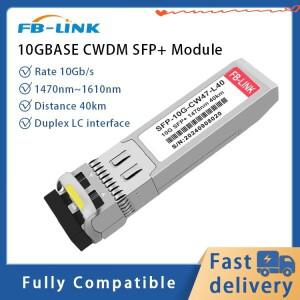 10G CWDM 40KM 1470-1610nm SFP+ 듀플렉스 LC 광섬유 모듈 시스코 미크로틱 멜라녹스 유비퀴티 스위치와 호