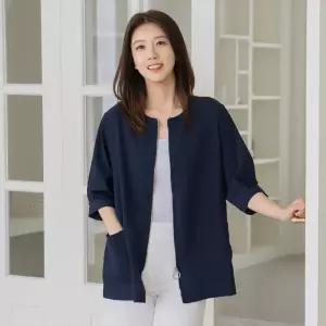 엄마옷 마담4060 7부라운드 스트링 소프트 여성 데일리 자켓 -YHJP2604001-