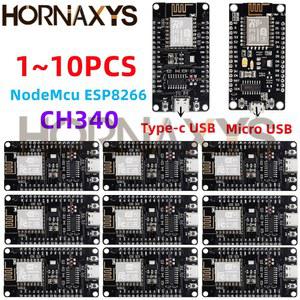 호환 1-10pcs/ESP8266 NodeMCU LUA CH340 -12E WiFi 인터넷 개발 보드 Arduino Type-c usb 용 4M 플래시 직렬 무선 모듈