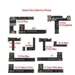 호환 JCID JC V1SE 배터리 수리 플렉스 태그 On For iPhone 11 12 13 14 15 Plus Pro Max Mini SE3 경고 배터리 외부 케이블 제거