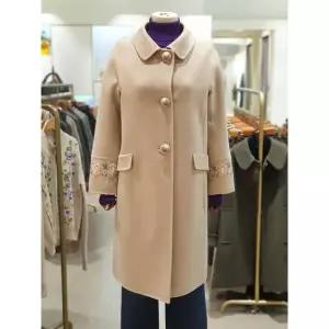 [비꼴리끄]캐시 울 라운드 카라 하프코트 B254WH3120800