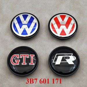 호환 폭스바겐 4개 65mm 레드 블루 자동차 휠 센터 캡 폭스바겐 VW R GTI 골프 6 파사트 CC 마고탄 투란 티구안 3B7601171