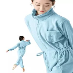발레 우주복 하늘 써니블루 겨울 트레이닝 댄스 댄스복
