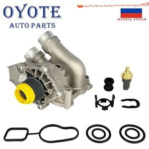 OYOTE 알루미늄 온도 조절기 엔진 워터 펌프 수리 아우디 A3 Q5 TT VW CC 티구안 제타 GTI용 06H121026DD
