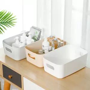 서랍장 수납장  1 조각 S-L 기숙사 기타 보관 상자 데스크탑 화장품 욕실 주방 침실 플라스틱 바구니